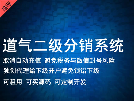 荆门市道气二级分销系统 分销系统租用 微商分销系统 直销系统